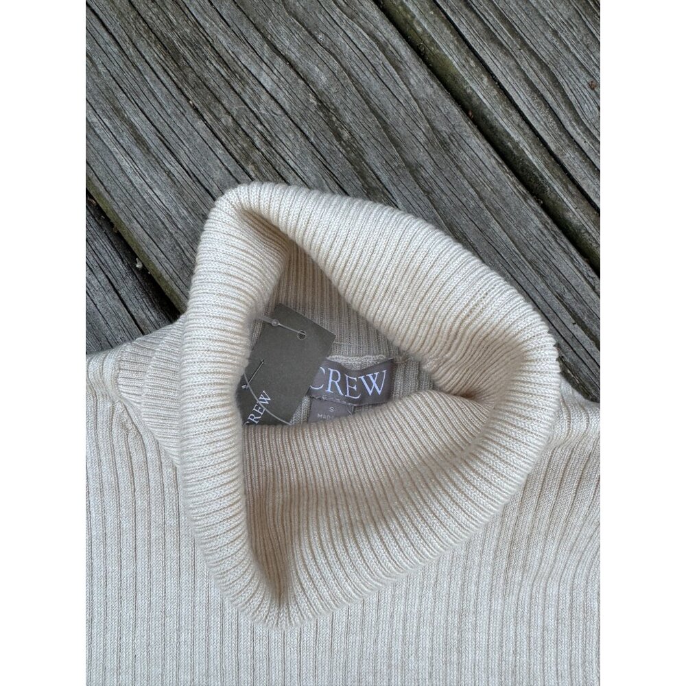 J. Crew Cream Turtleneck Sweater - Picture 5 of 8